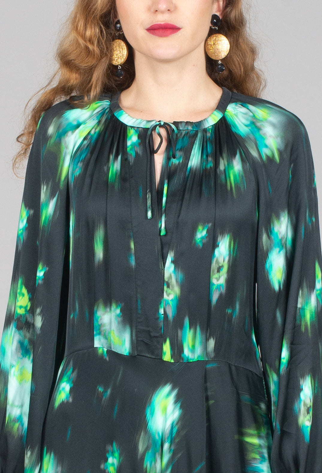 Beatrice B Louise Dress in Green and Black Print Beatrice B Louise Dress in Green and Black Print