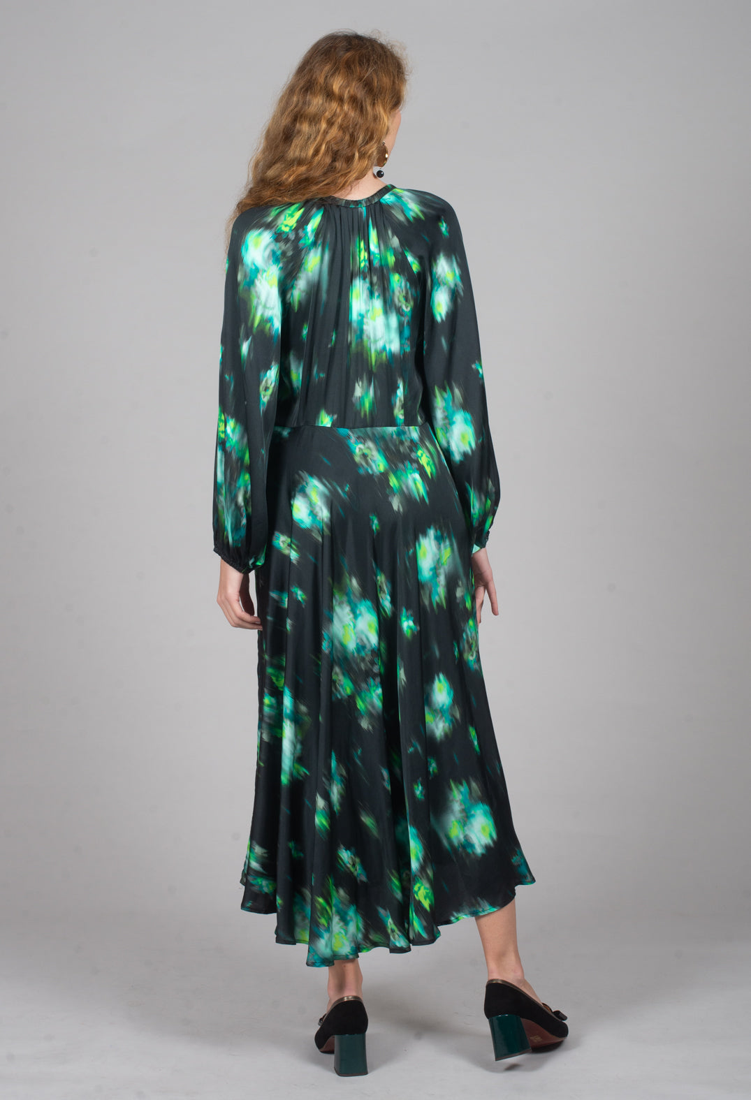 Beatrice B Louise Dress in Green and Black Print Beatrice B Louise Dress in Green and Black Print