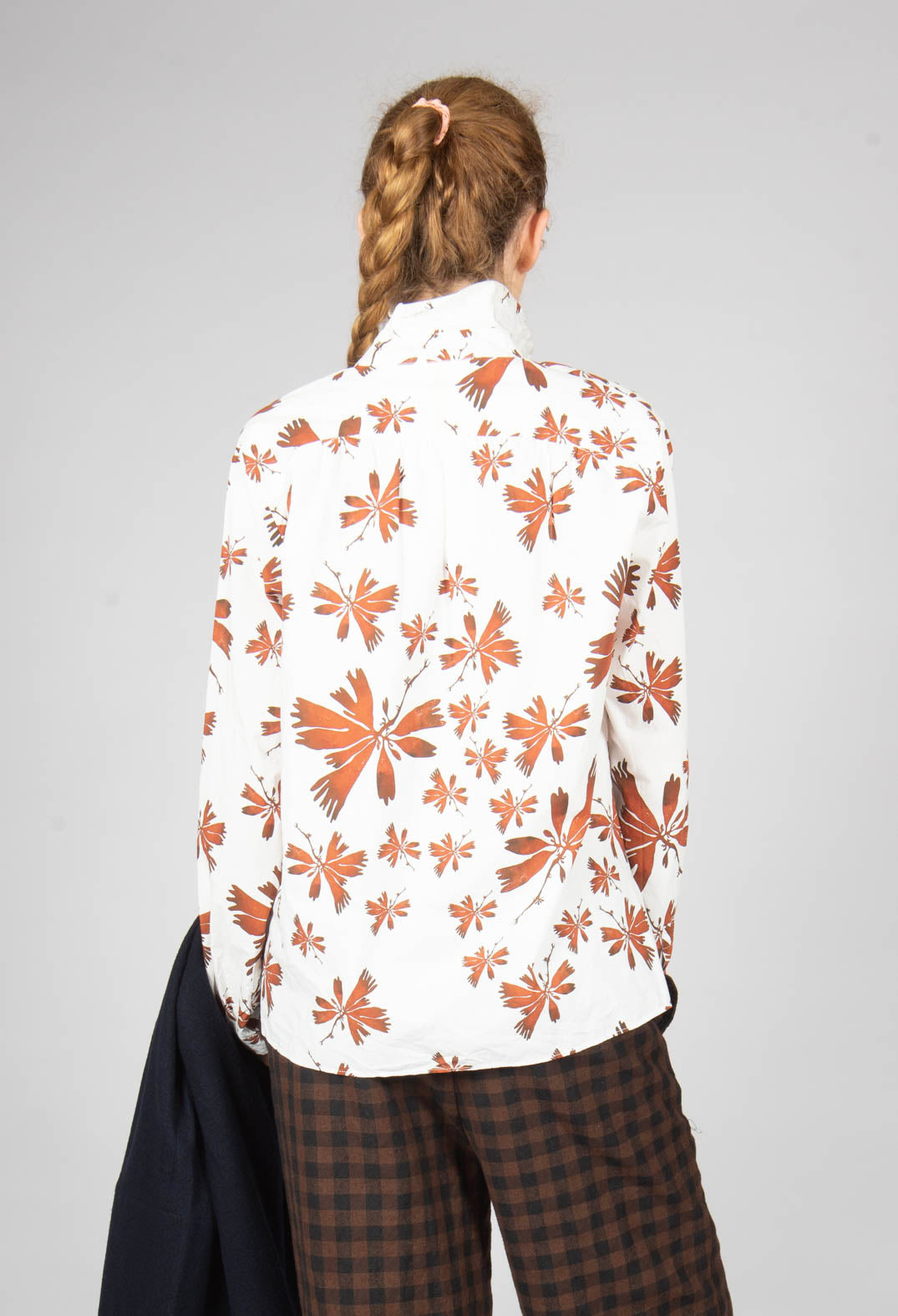 Christine Shirt in Red Flowers