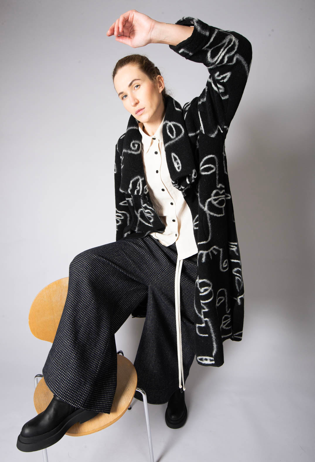 Batwing Shirt in Cream