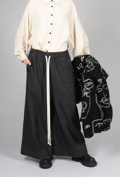 Drawstring Trouser in Navy