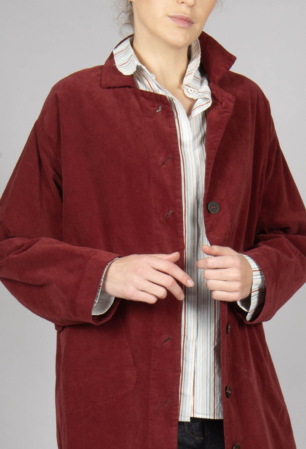 Melanie Coat in Henna