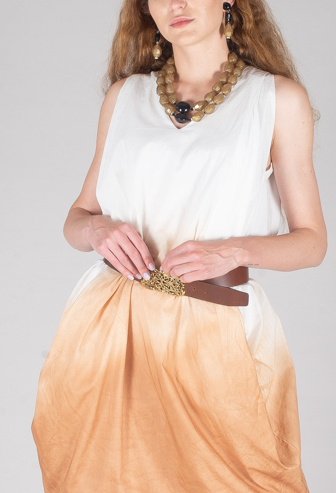 Abito Still Dress in Cognac