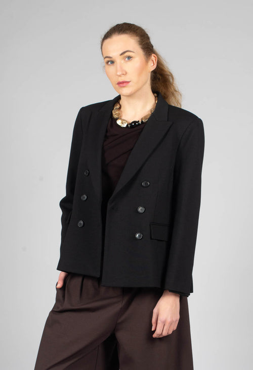 Double Breasted Blazer in Nero