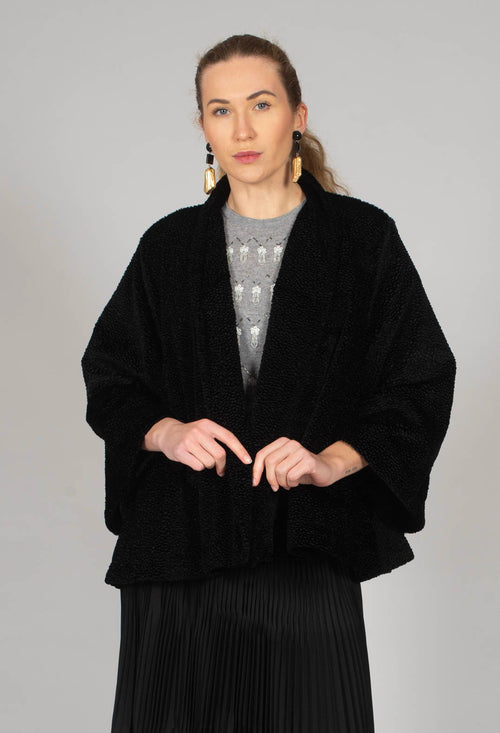 Textured Cape in Black