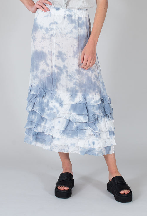 Zentralknapp Skirt in Wind Blue