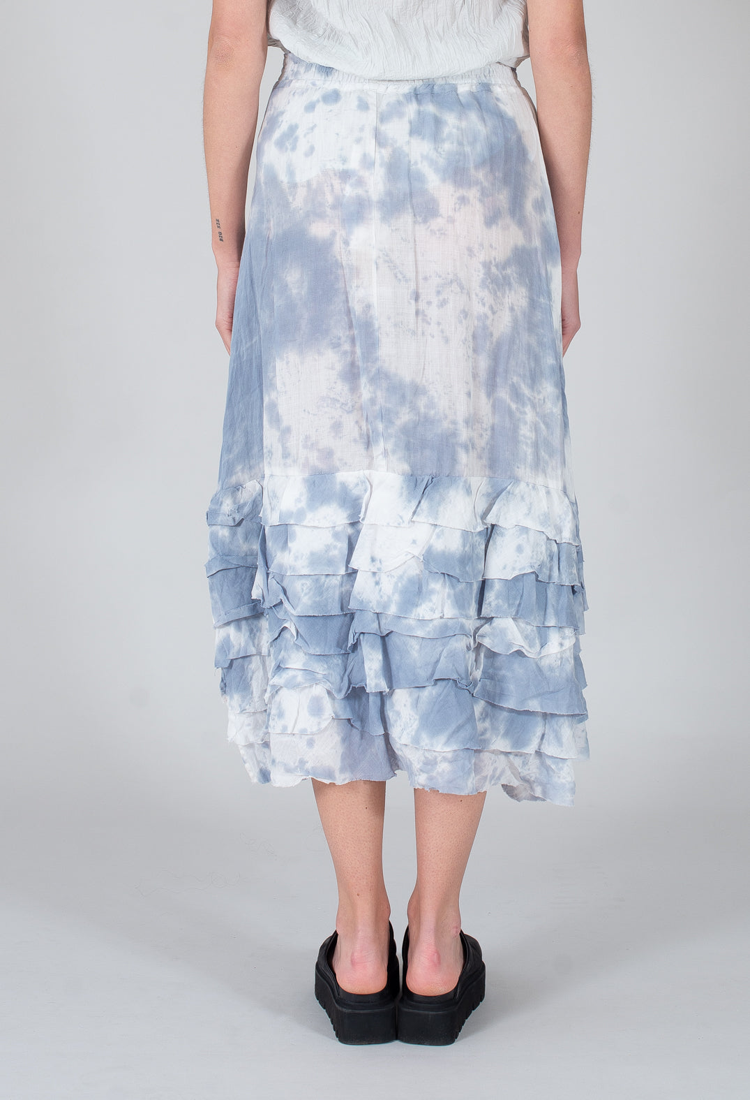 Zentralknapp Skirt in Wind Blue