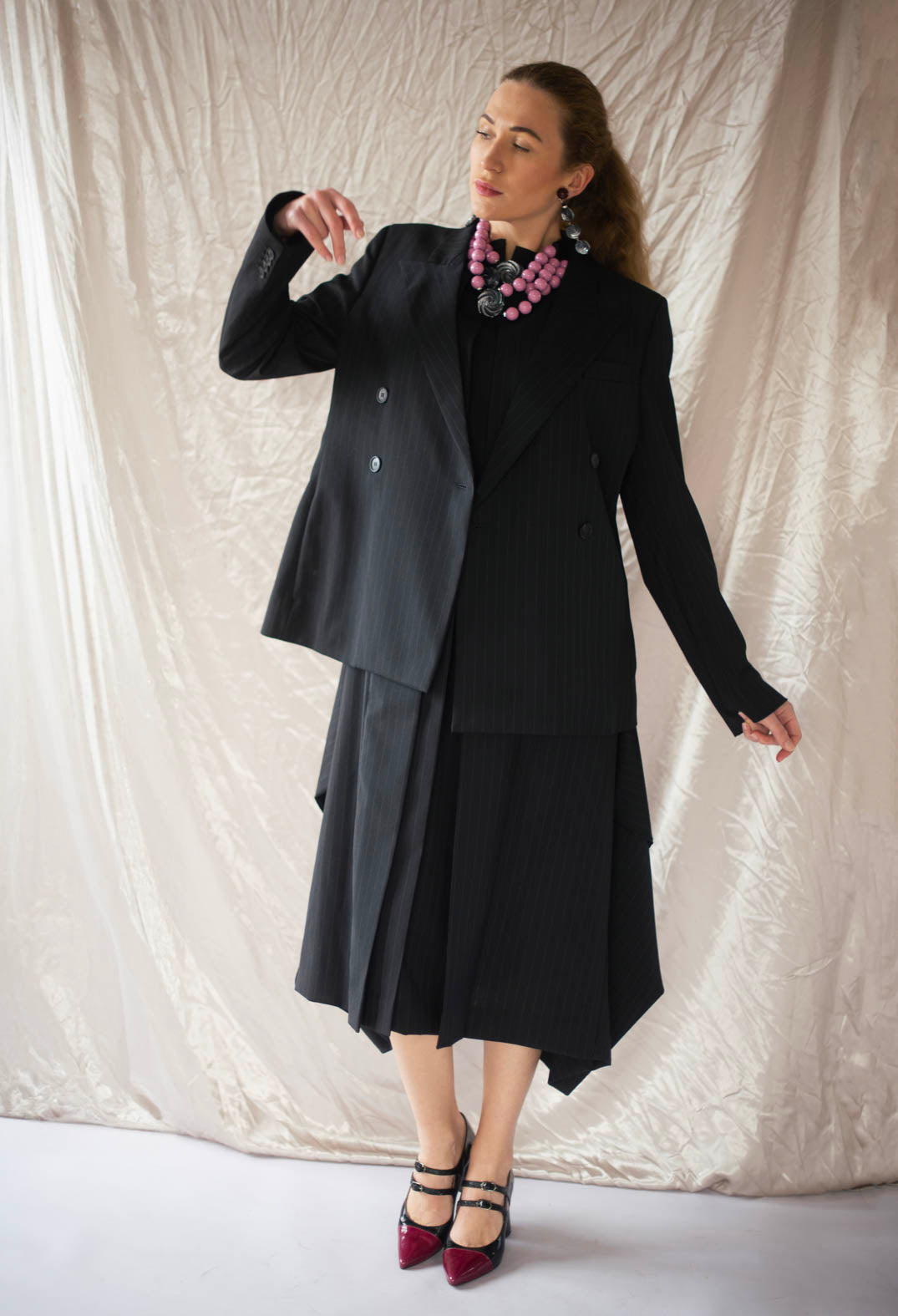 Double Breasted Blazer in Nero