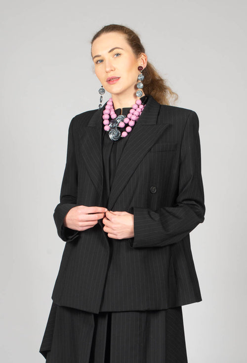 Double Breasted Blazer in Nero