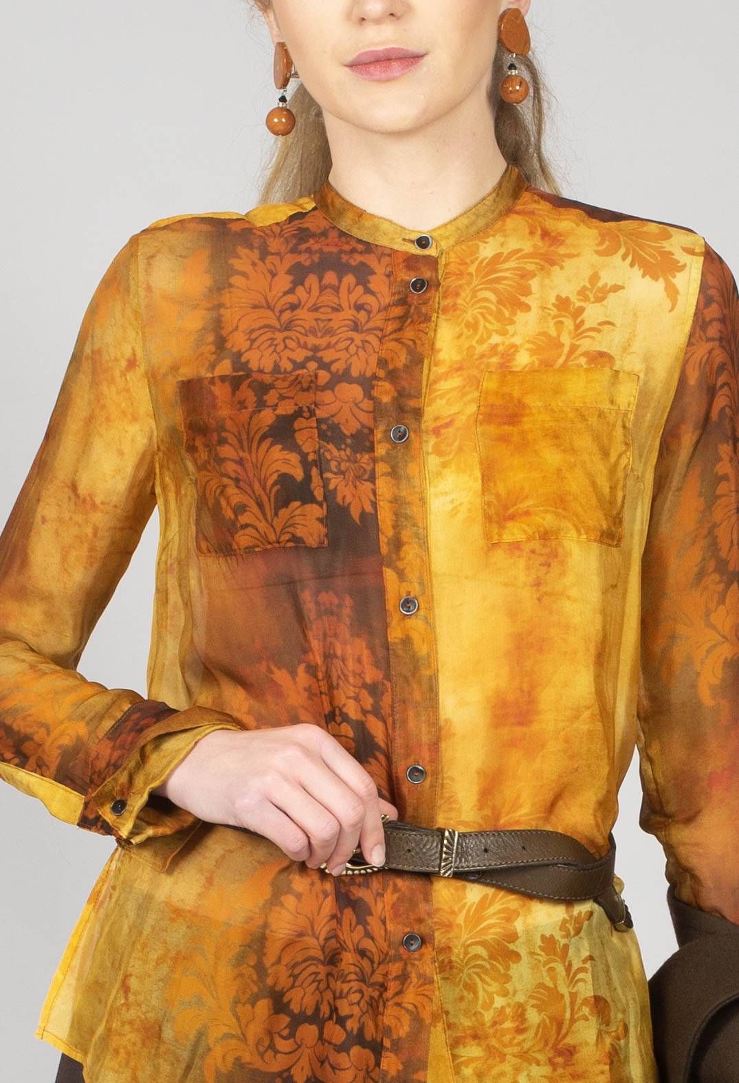 Renaissance Shirt in Stained Orange