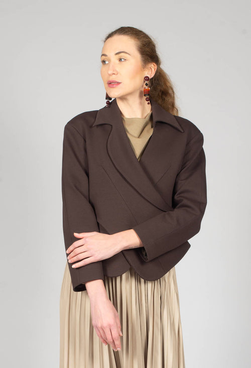 Jacket with Wrap Over Front in Java
