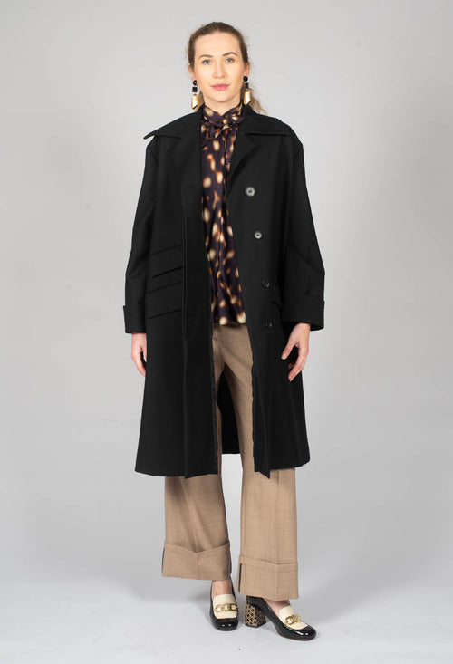 Overcoat in Degas Nero