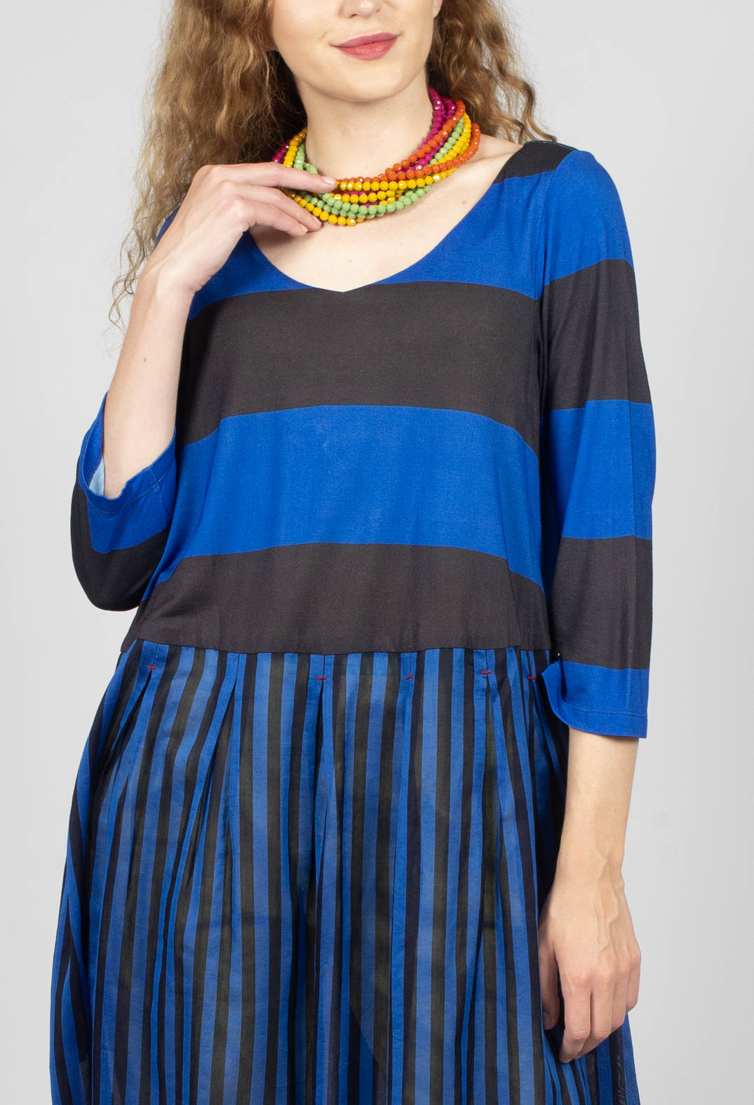 Dress Maxy Vichy Amparo Blue in Blue