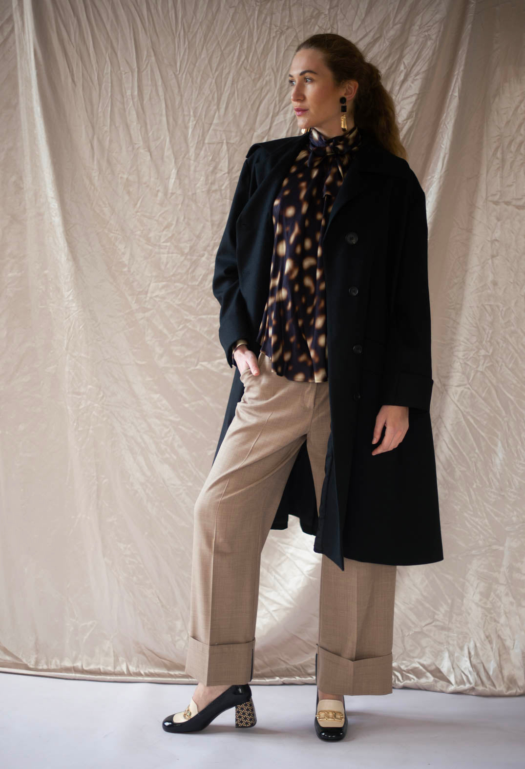 Overcoat in Degas Nero