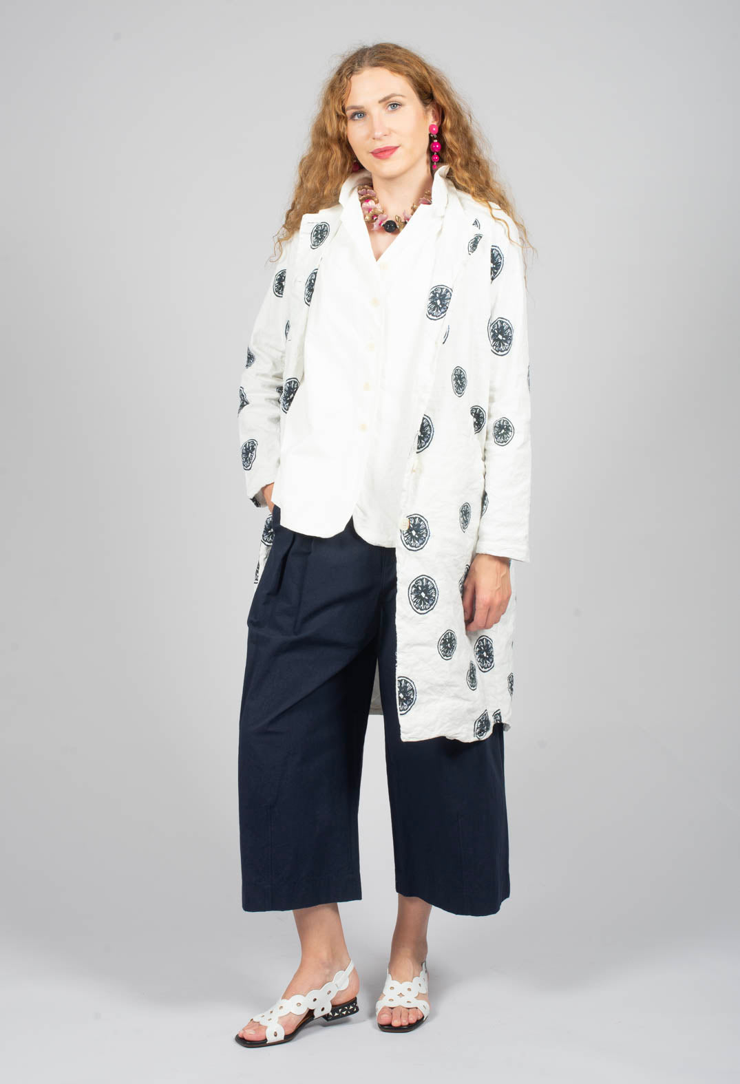 Sleeveless Blazer CC in Milk