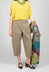 Balloon Leg Cropped Trousers in Brown