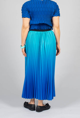 Boxy Skirt in Blue Bird and Dazzling Blue