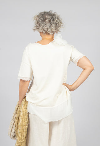 Short Sleeve T-Shirt in Antique White
