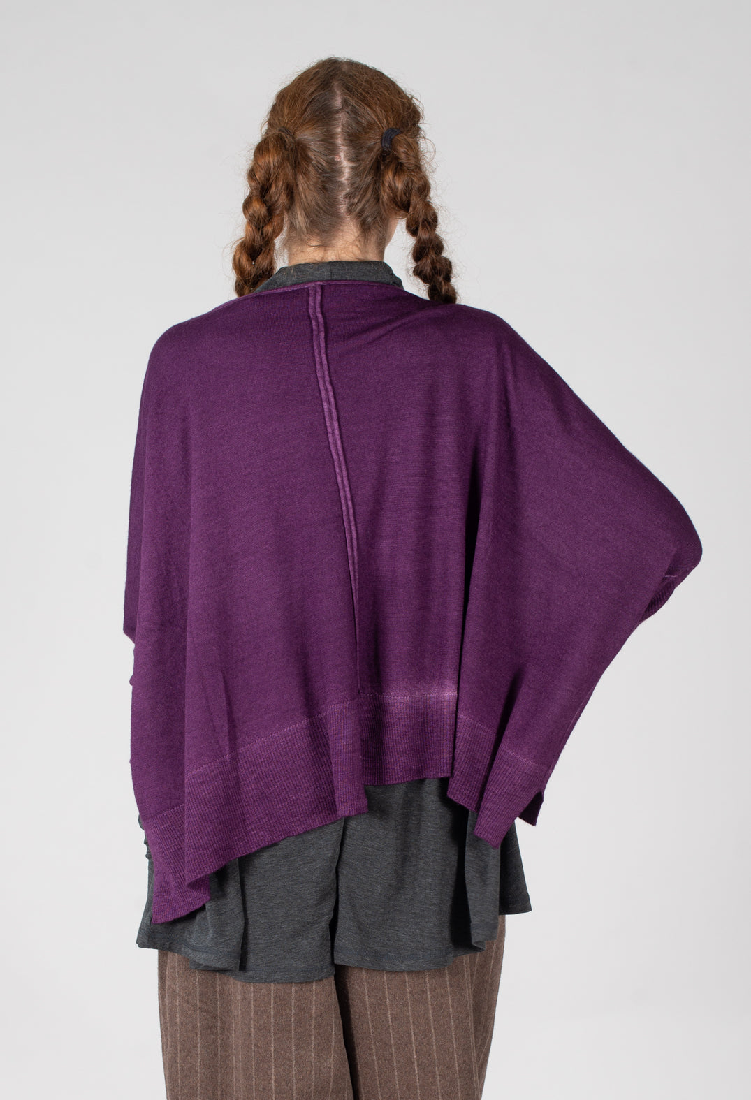 Fine Knit Jumper in Purple