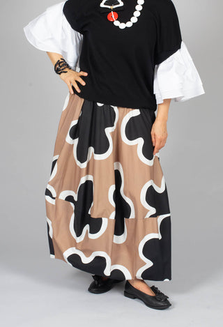 Patterened Skirt in St.Sudan Nero