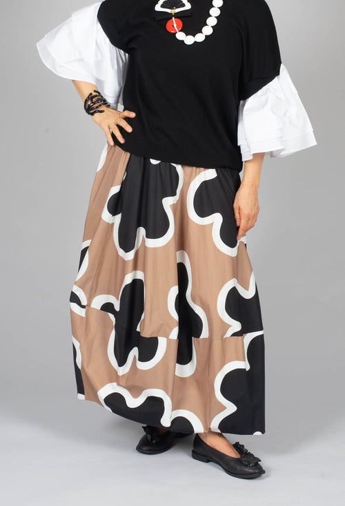 Patterened Skirt in St.Sudan Nero
