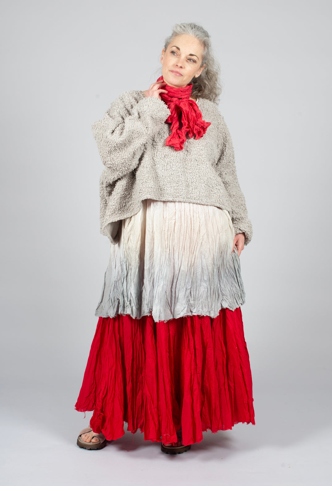 Helga Pullover in Kiesel