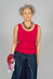 Anais T-Shirt Vest in Raspberry