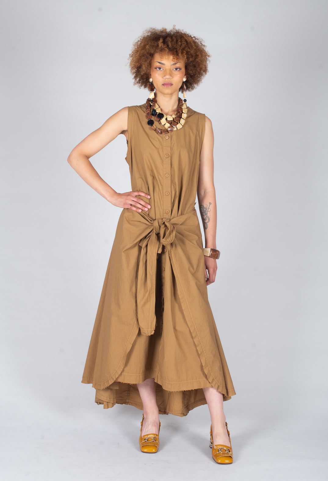 Definido Dress in Dried Tobacco