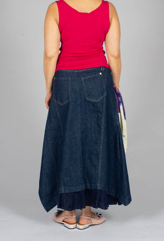 Astoni Shment Skirt in Navy