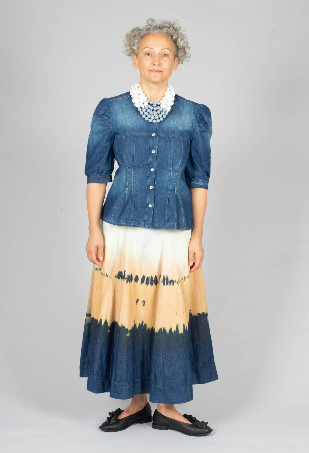 Nicety Top in Denim Blue