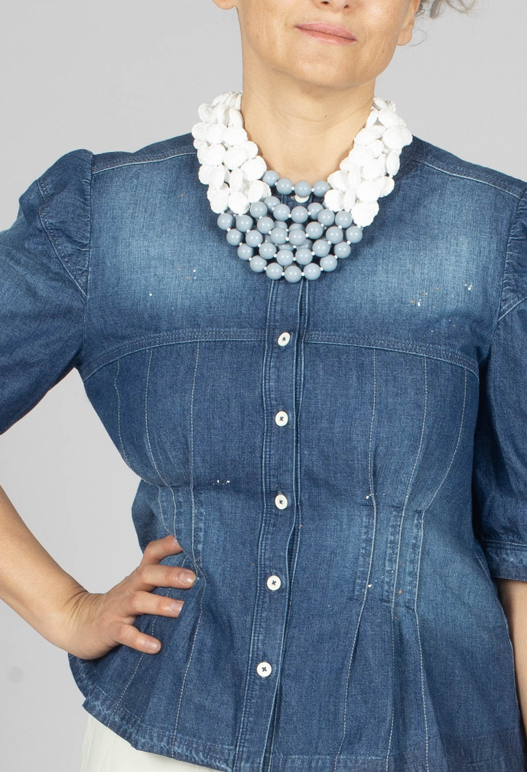 Nicety Top in Denim Blue