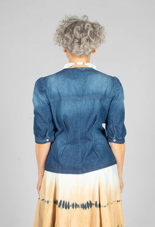 Nicety Top in Denim Blue