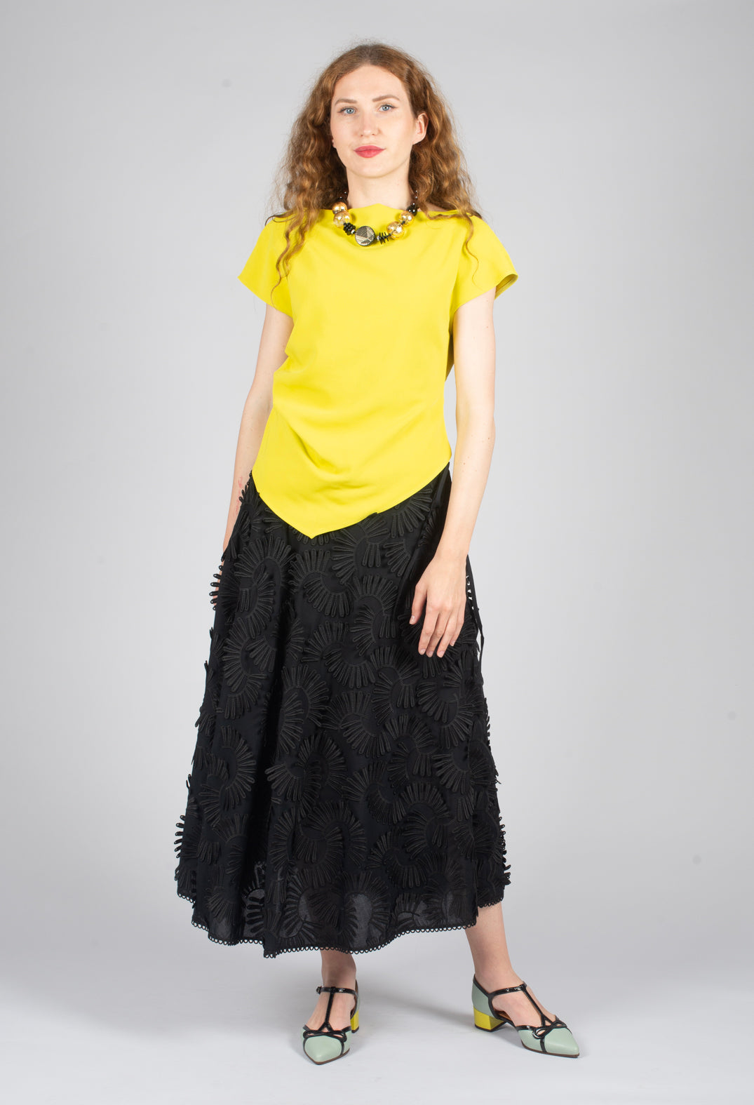 Mira Draped Top in Citrine