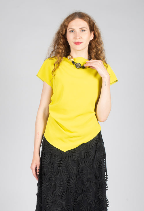 Mira Draped Top in Citrine