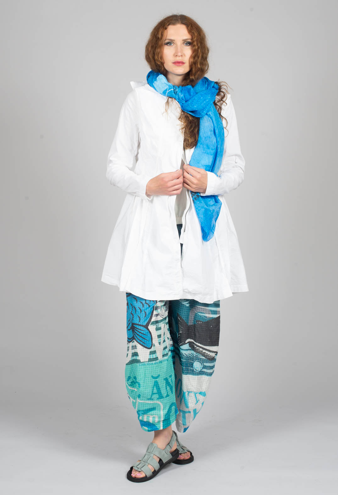 A-Line Structured Jacket in Semi Bleach