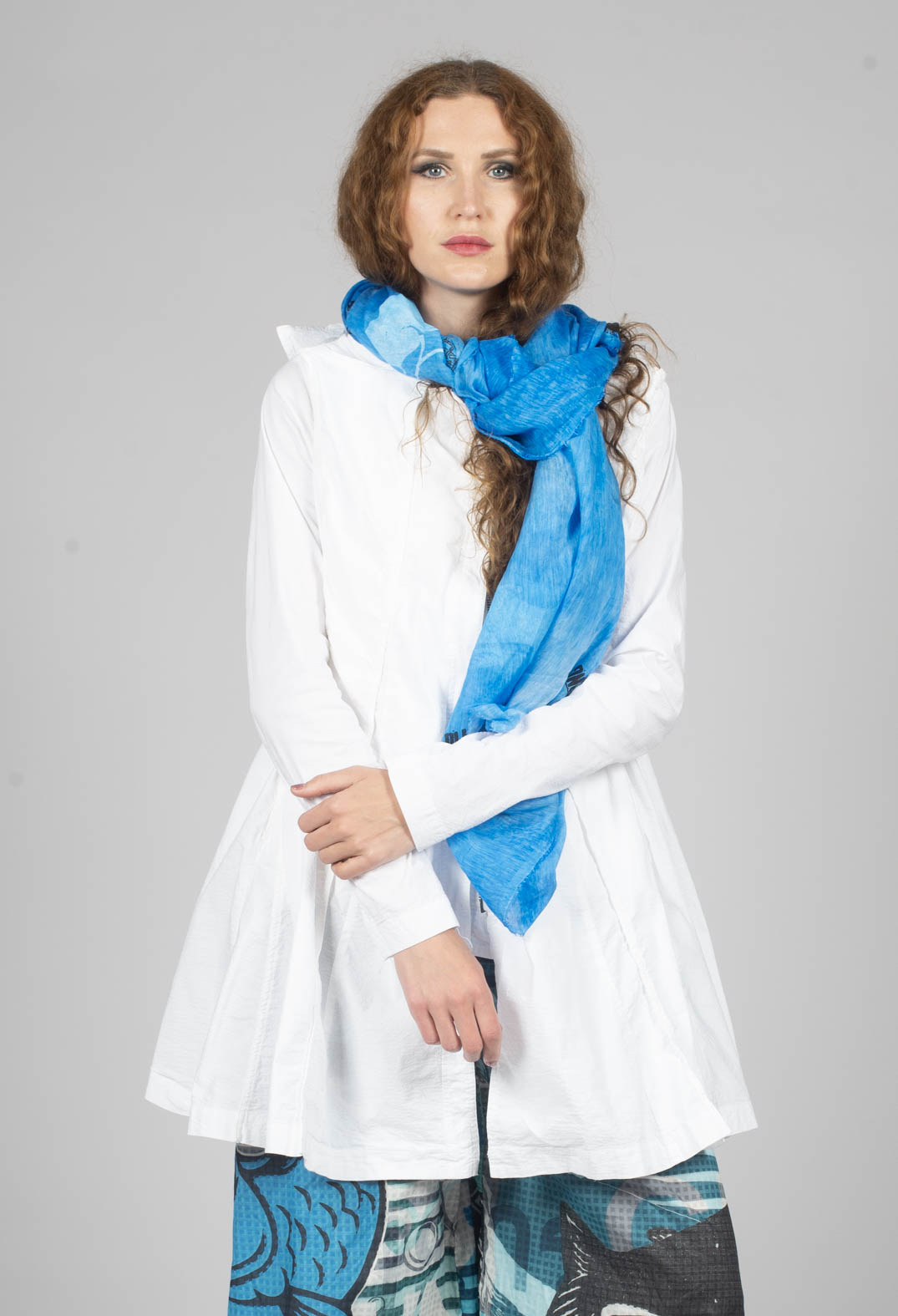 A-Line Structured Jacket in Semi Bleach