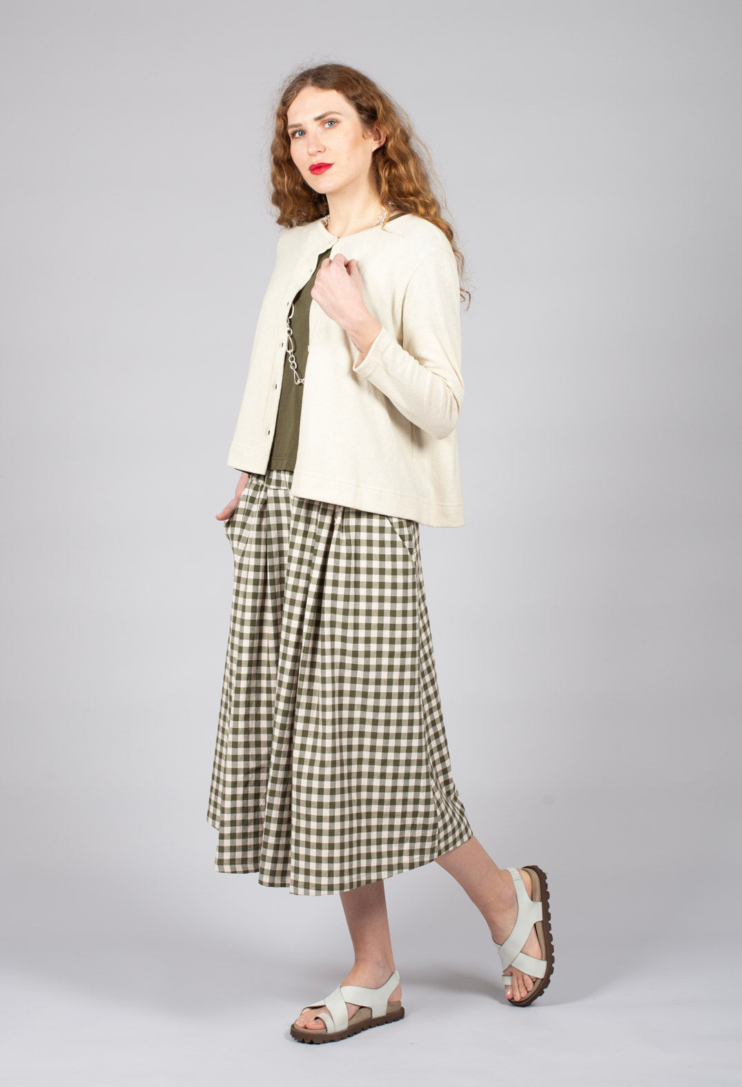 Crema M Cardigan in Latte