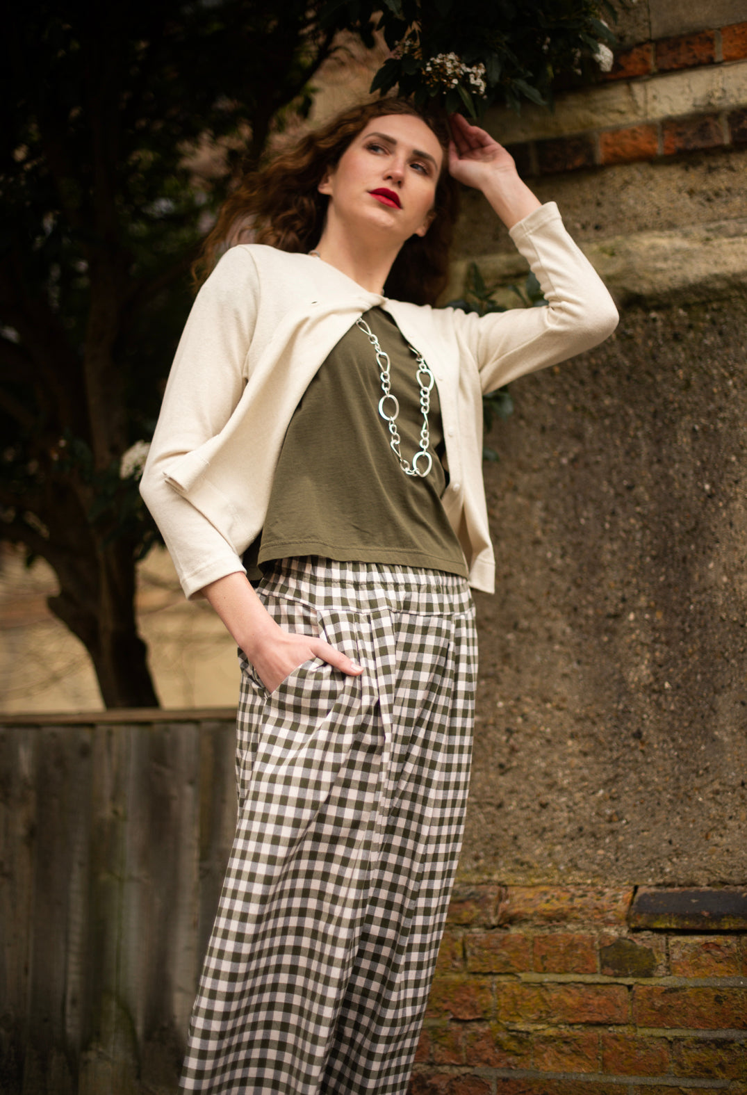 Crema M Cardigan in Latte