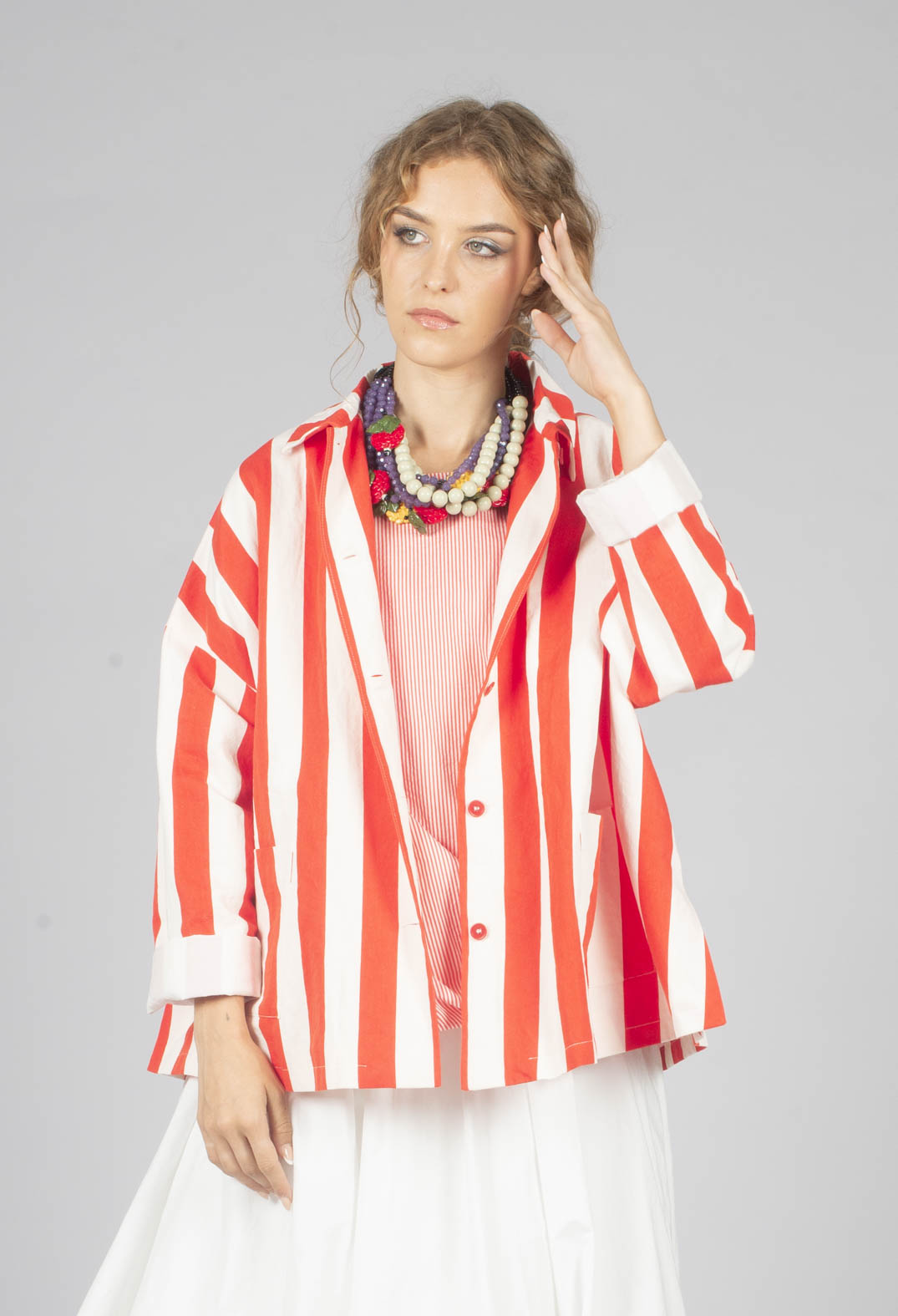 Jacket in Poppy