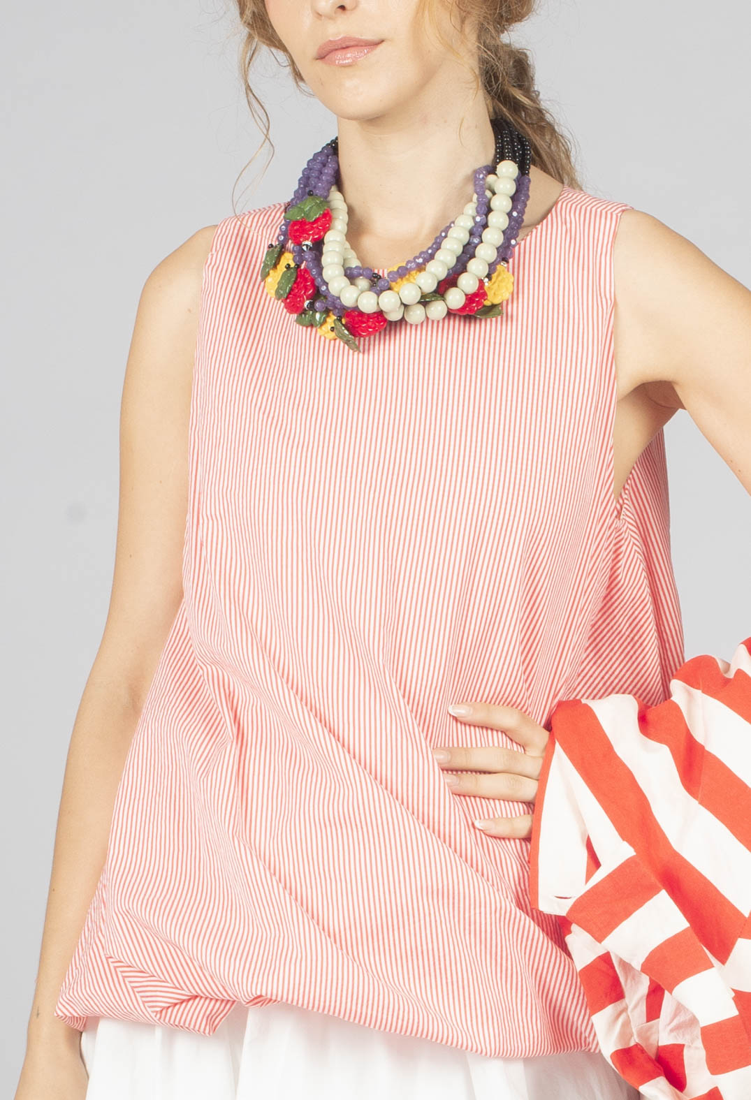 Vest Top in Poppy