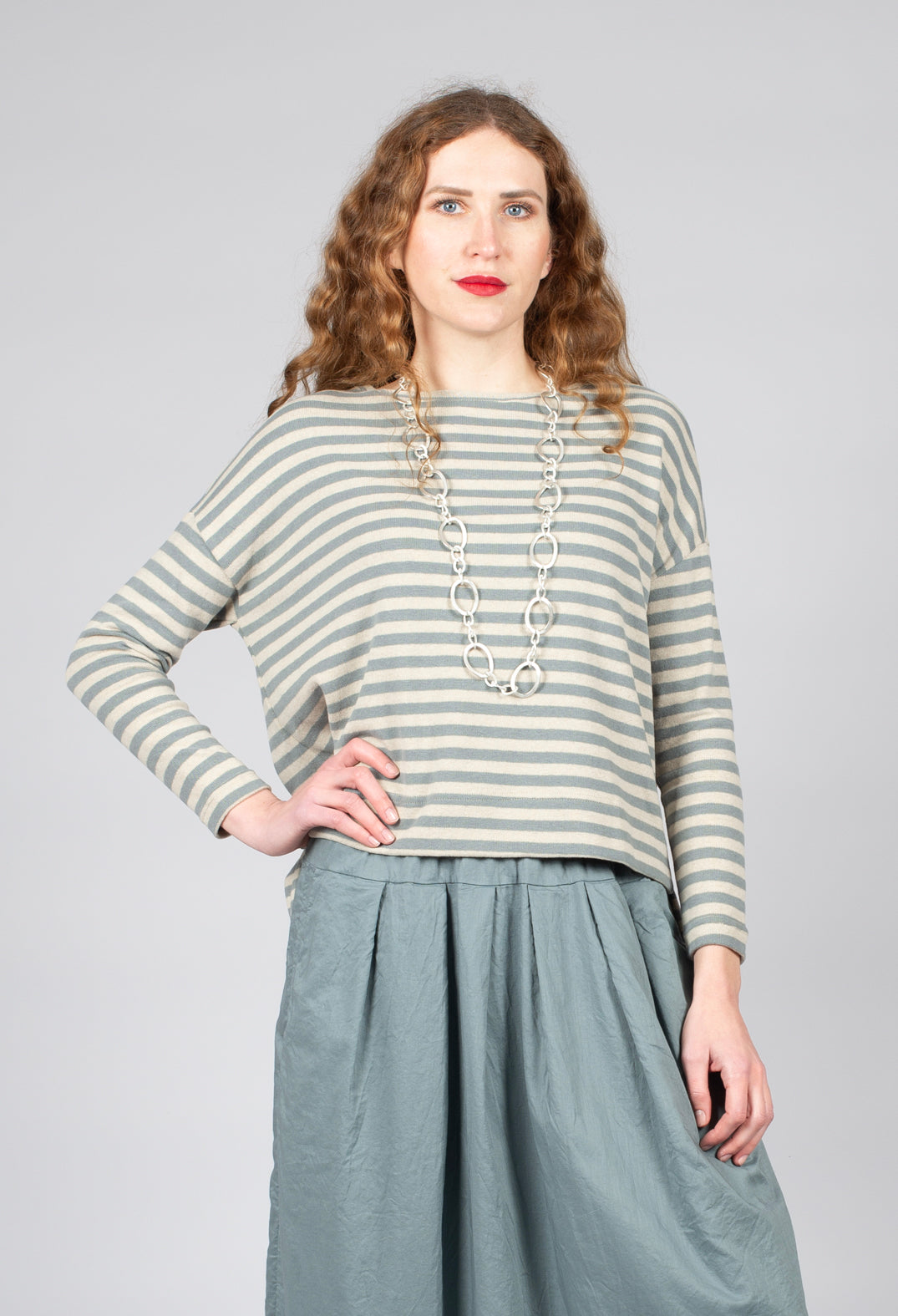 Alison Jumper in Lago Stripe