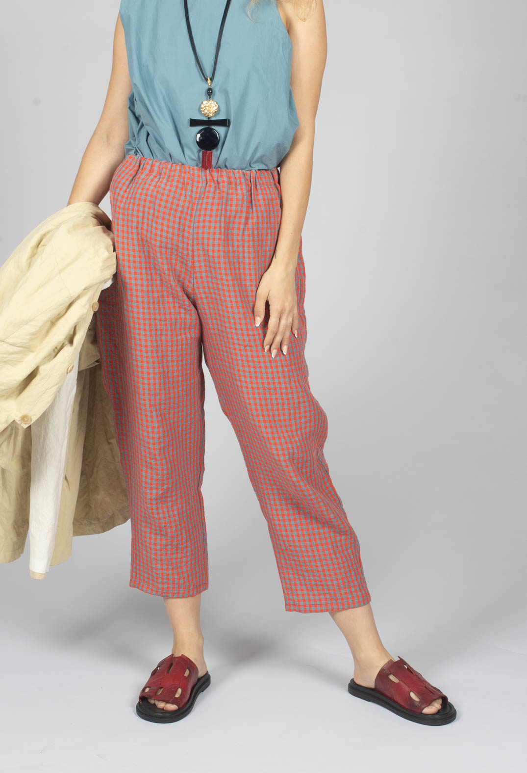 Trouser in Sky Poppy