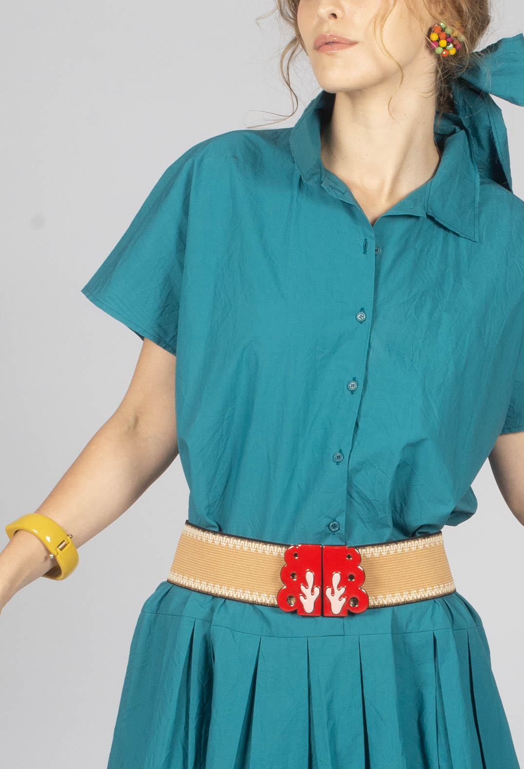 Shirt Dress in Sea