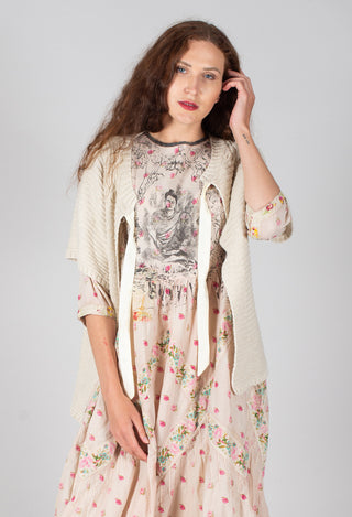 Reversible Ninon Knitted Top in Jute Lin