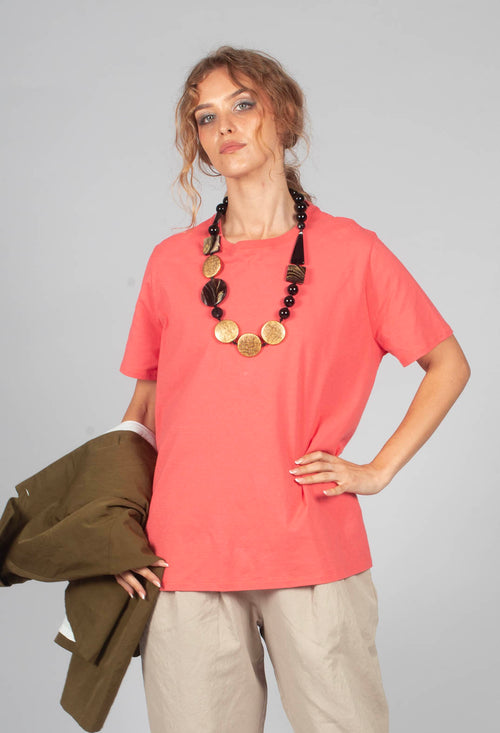 Short Sleeve T-Shirt in Strawberry