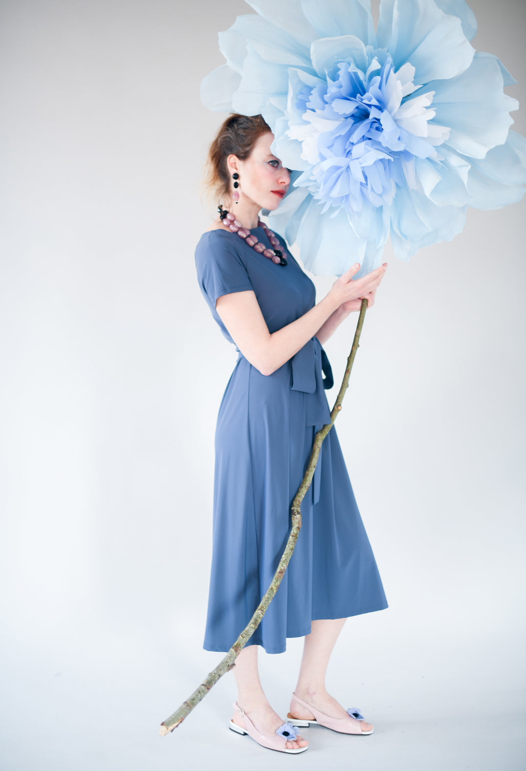 T-Shirt Dress in Midnight Blue