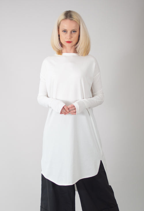 Longline Tunic in White