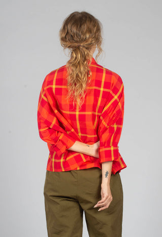 Three Quarter Sleeve Shirt in Poppy