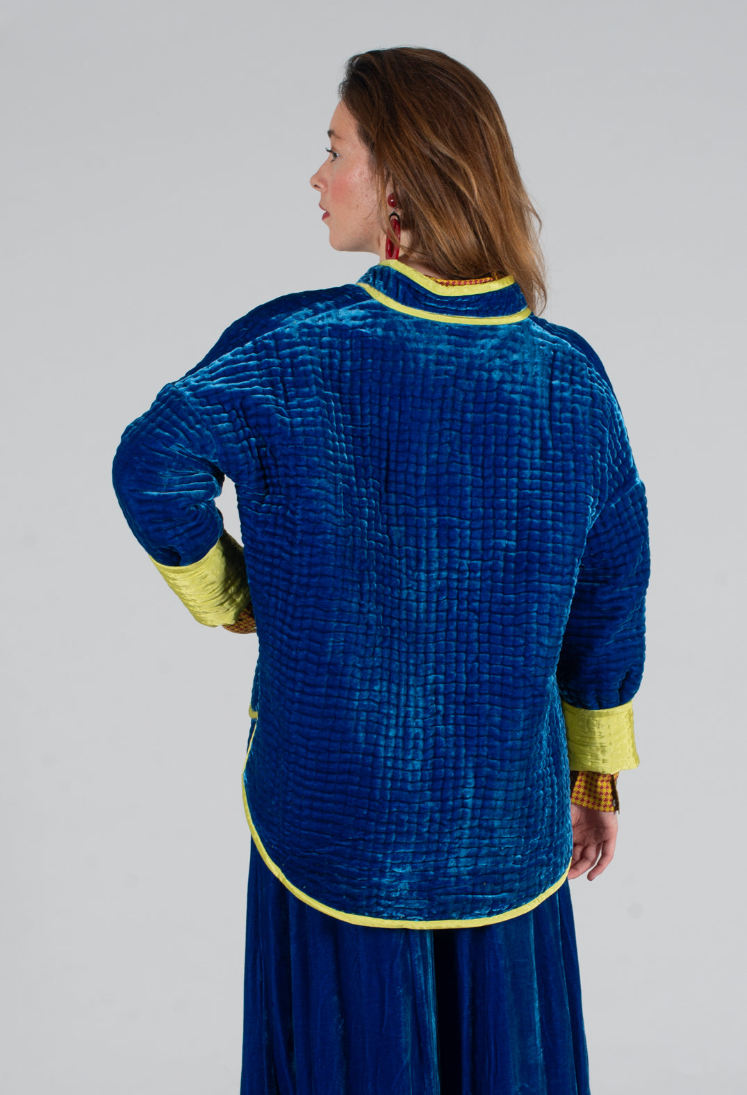 Aldina Pomegranate Jacket in Lapis