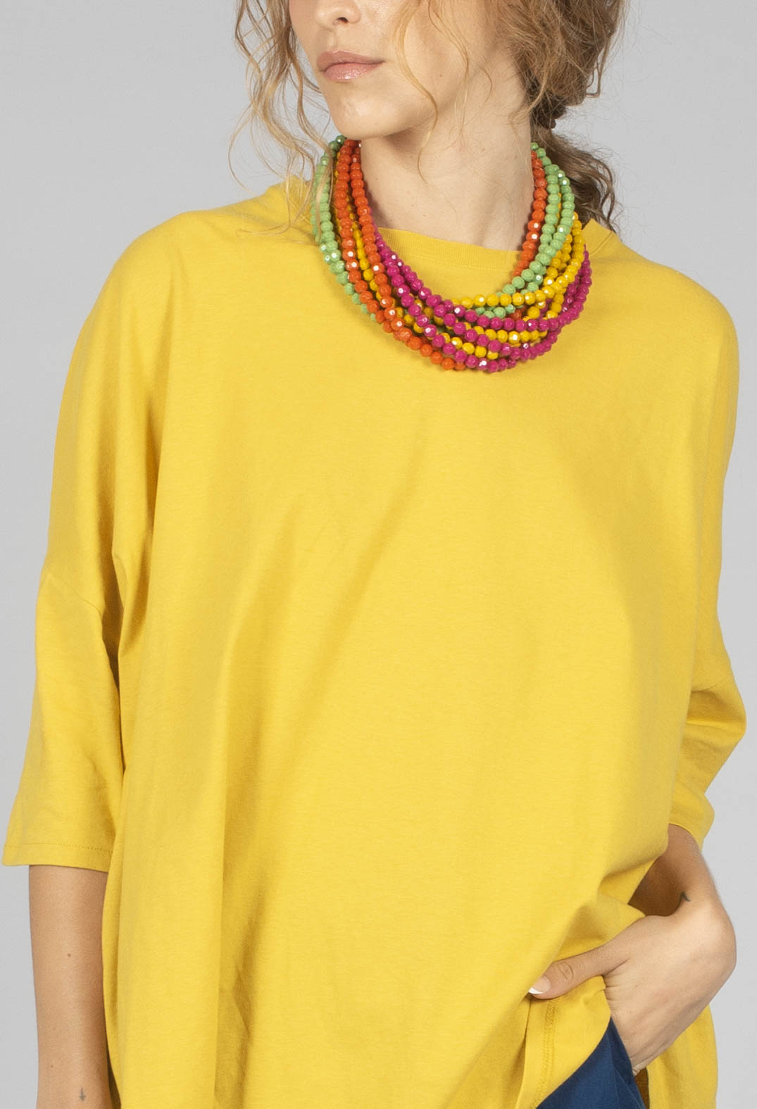 Boxy Fit T-Shirt in Saffron